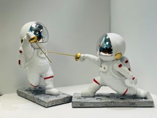 Fencing Astronaut Figure